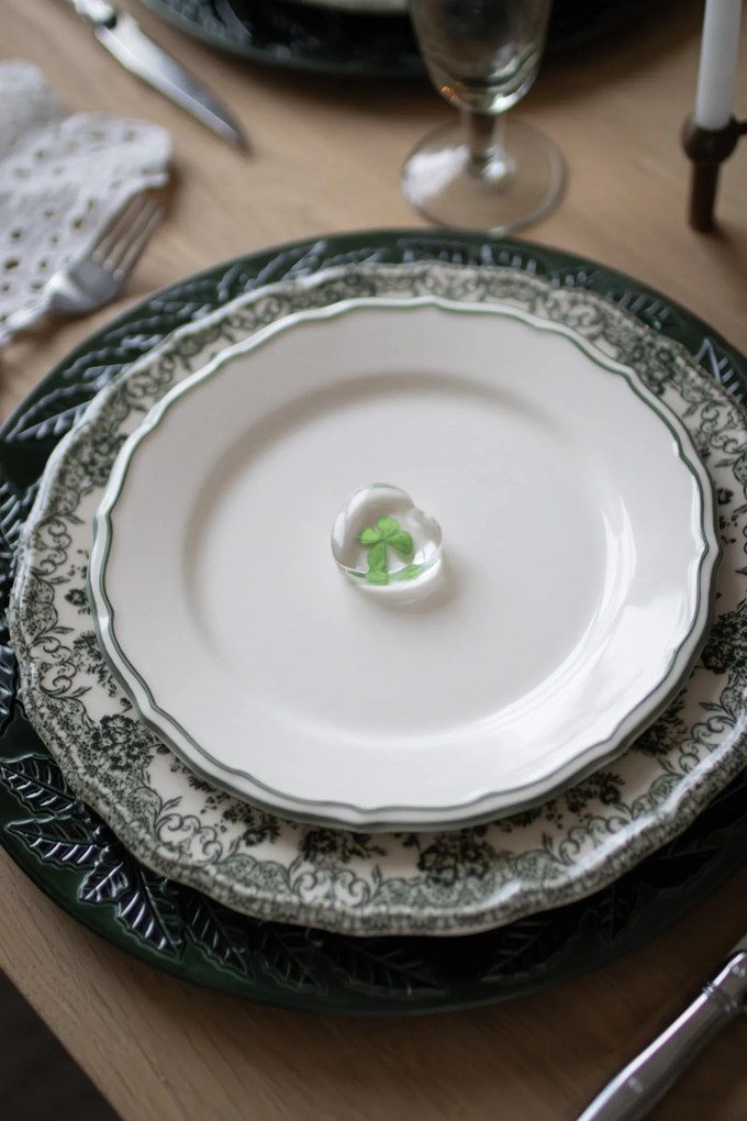 räder Sklenená dekorácia Heart with Clover