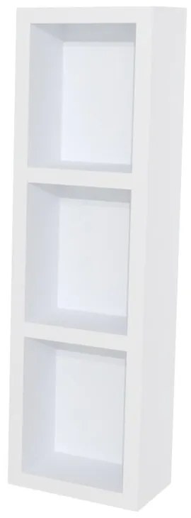 Mereo, Mereo Aira, kúpeľňová skrinka 20 cm, horná, policová, Multidecor, Biela Arctic, MER-CN796SBIAA