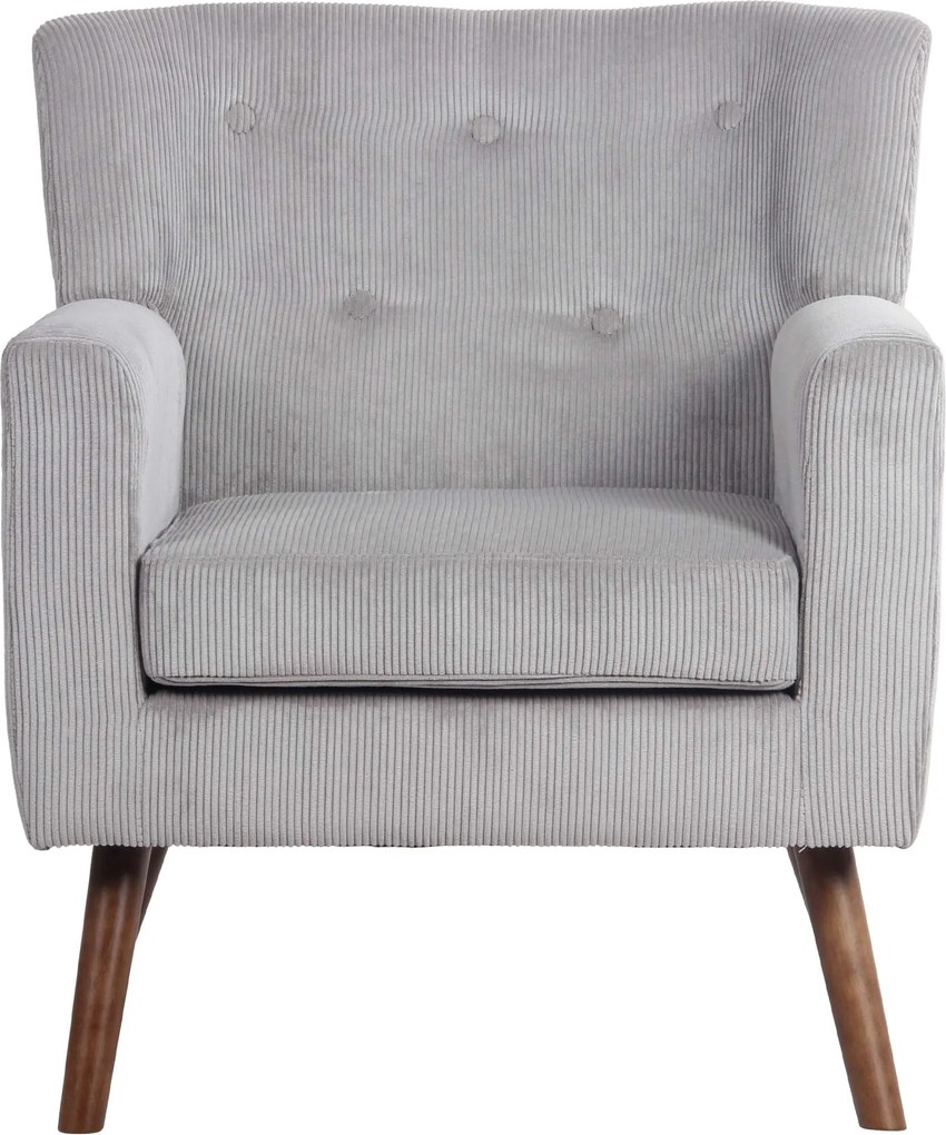 Kreslo Kioni látka cord - sivá