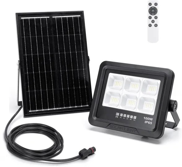 Aigostar - LED Stmievateľný solárny reflektor LED/100W/3,4V IP65 + DO