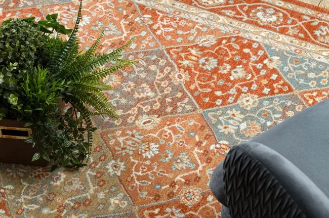 Koberec SOHO 477.27.LA301 OSTA geometrický naturálny terakotový / béžový