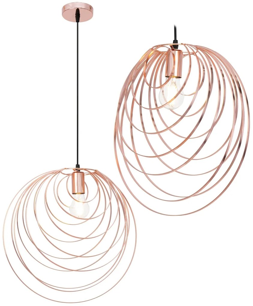 Stropné svietidlo Geometric II rose gold