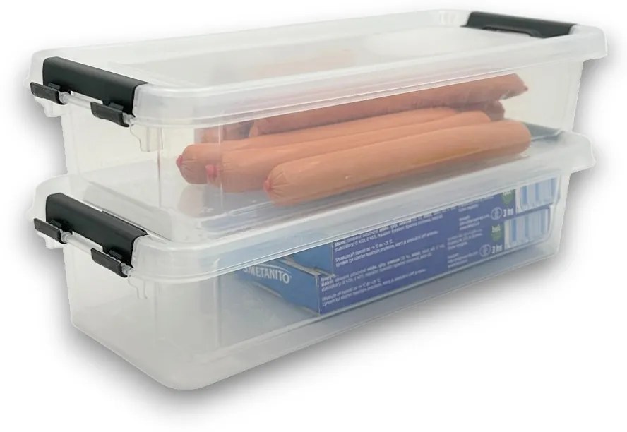 Úložný box, organizér, do chladničky (1,2 l) FRESH - 28 x 12 x 6 cm