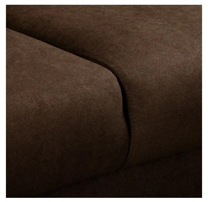 Tmavohnedá rohová pohovka (pravý roh) Beata - Ropez
