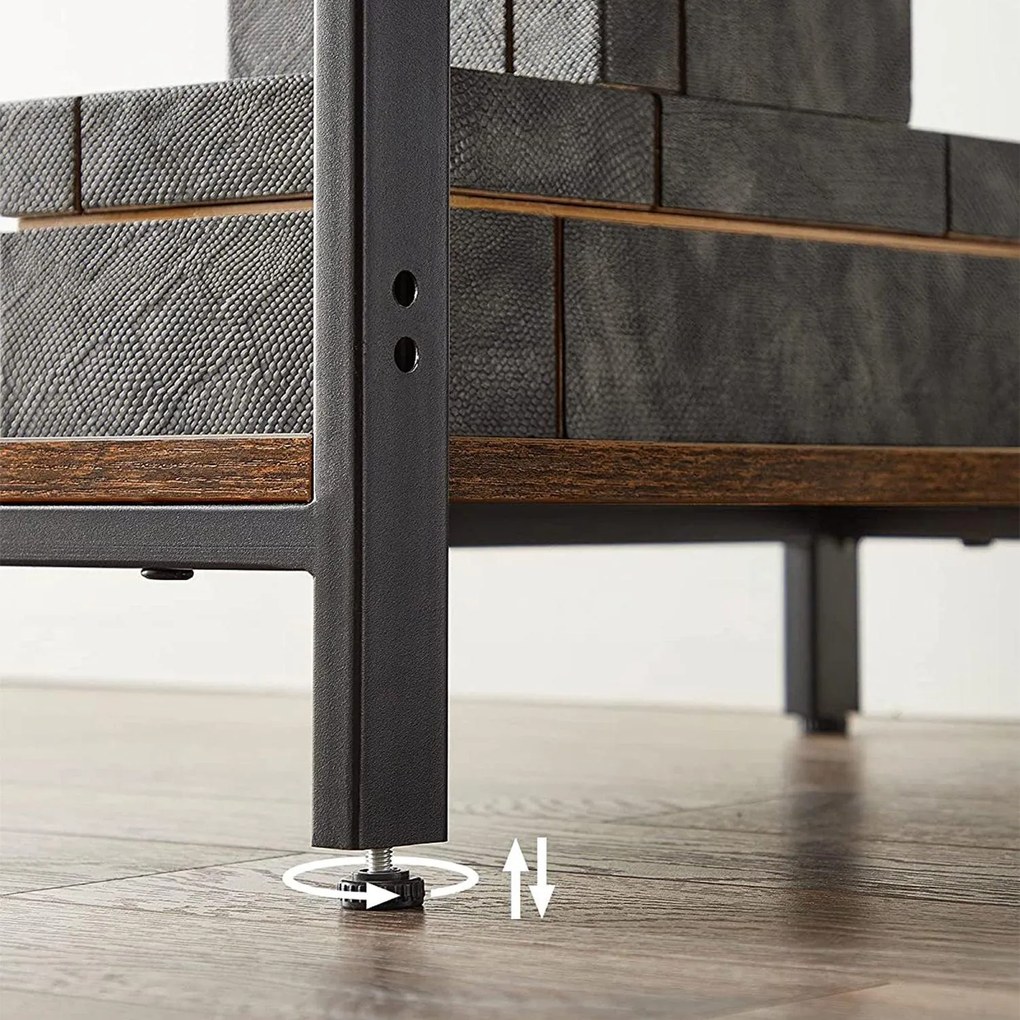 PC stôl s úložným priestorom, 2-úrovňovou ľavou alebo pravou policou