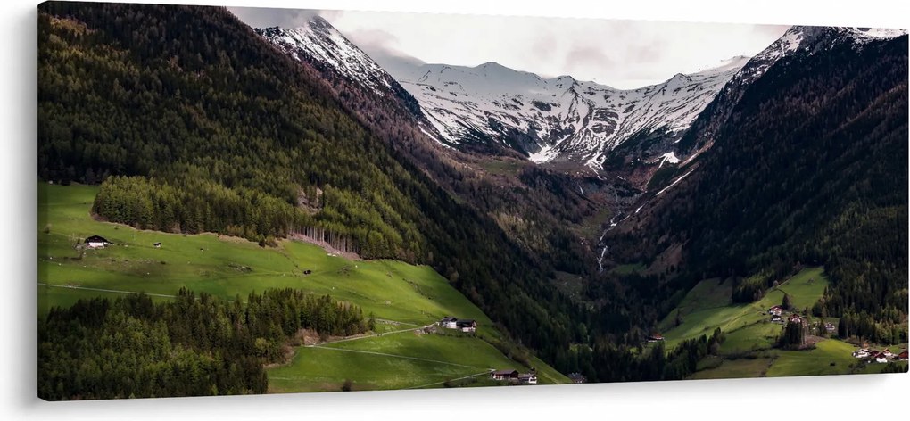 Obraz - Údolie pod horami (120x50 cm)