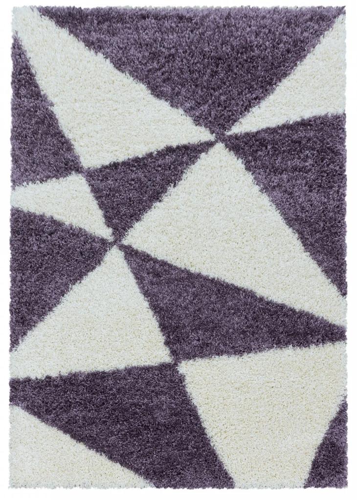 Ayyildiz koberce Kusový koberec Tango Shaggy 3101 lila - 140x200 cm