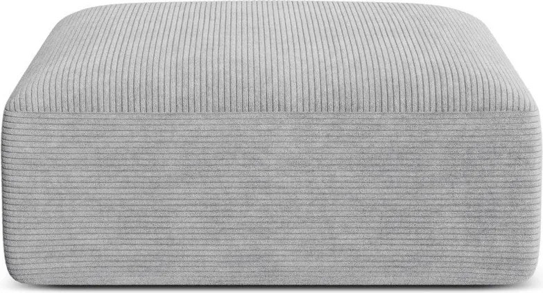 Svetlosivá menčestrová podnožka Campi – Cosmopolitan Design