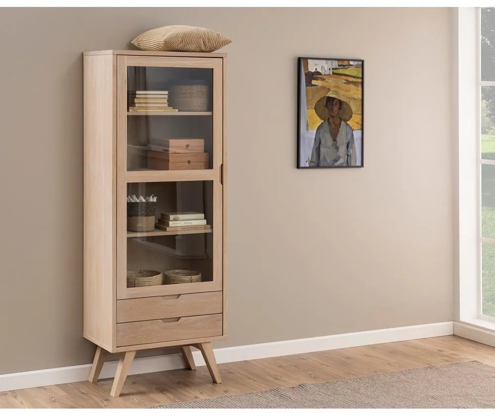 Vitrína v dekore duba 72x190 cm A-Line - Actona