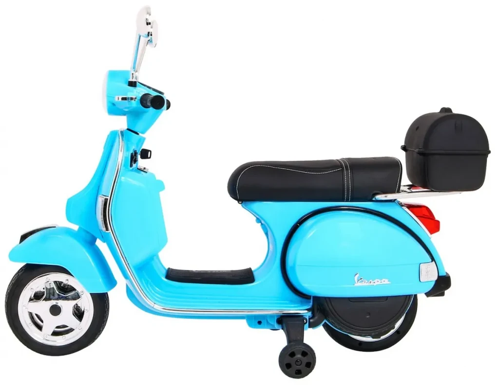 RAMIZ Elektrický skúter pre deti Vespa PA.PX150 - modrý