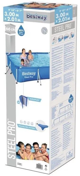 Bestway Záhradný bazén s oceľovým rámom 300 x 201 x 66 cm Bestway 56404