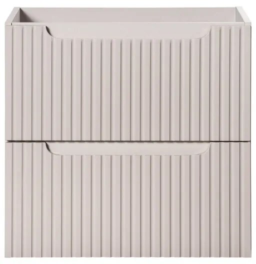 Koupelnová sestava Nova Cashmere s deskou, umyvadly a skříňkami 120 cm kašmírová/dub evoke