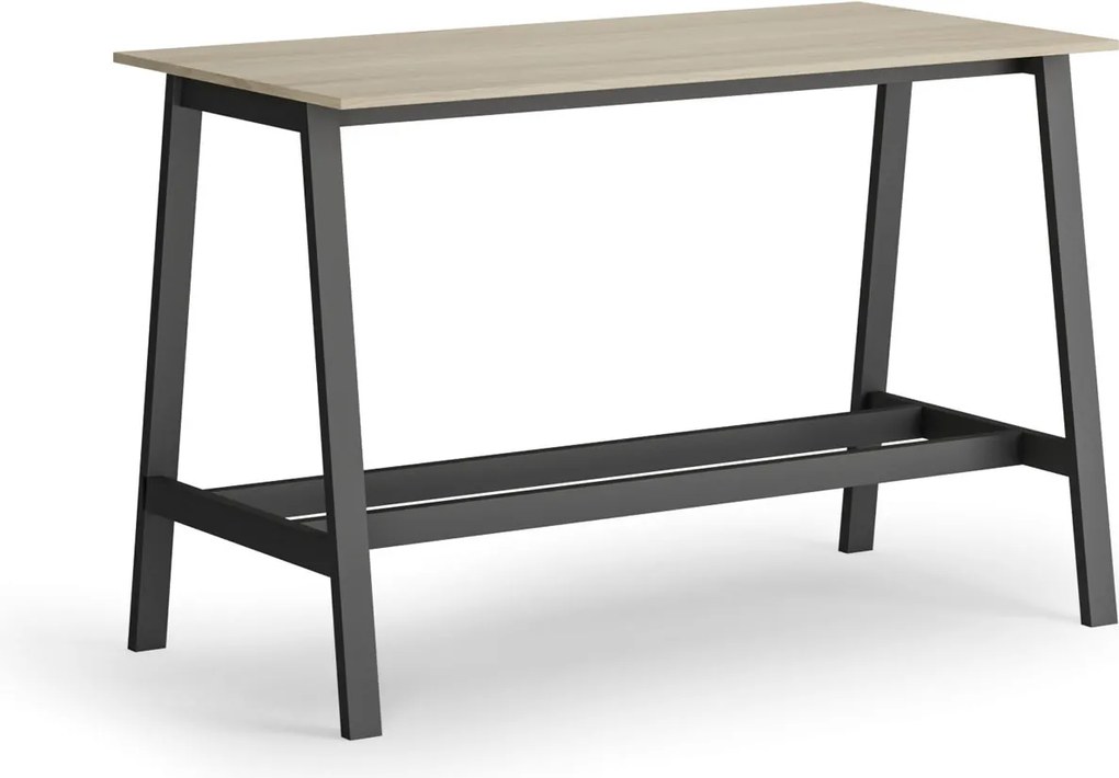 Vysoký barový stôl, 1600 x 800 mm, dub prírodný