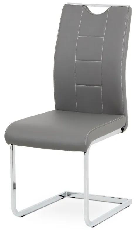 Atraktívna stolička v sivej farbe