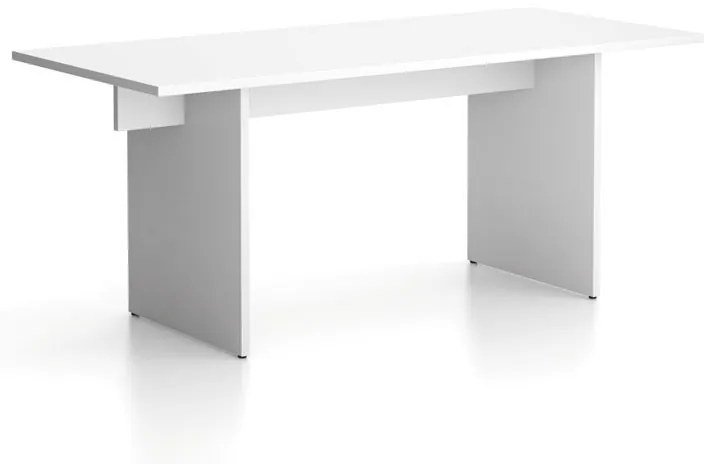Stôl single SOLID, 1800 x 800 x 743 mm, biela