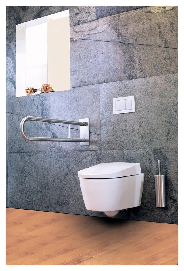 Nástenné madlo do kúpeľne z nehrdzavejúcej ocele 83 cm Handicap – Sapho