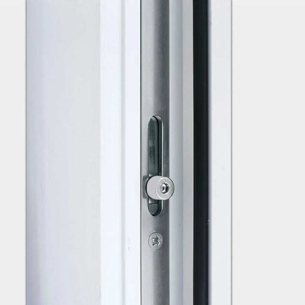 Solid Elements Vchodové dvere Miva, 90 P, rozmer vr. zárubne: 1000 × 2100 mm, plast, pravé, biele, presklené