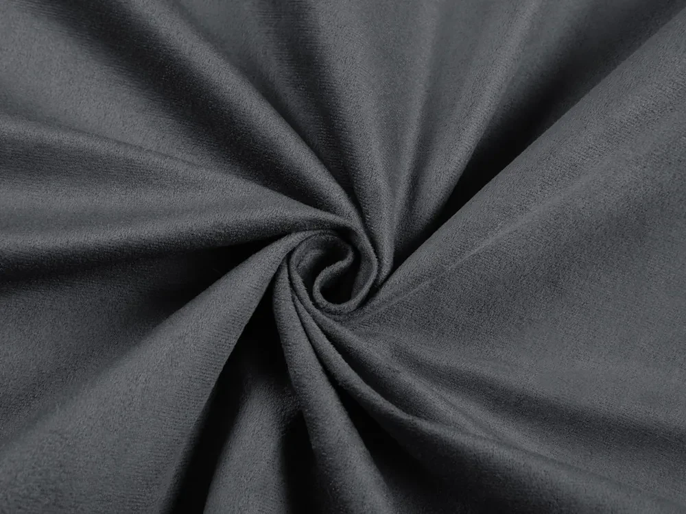 Biante Okrúhly obrus/imitácia brúsenej kože Alcantara ALC-016 Antracitovo sivý Ø 40 cm
