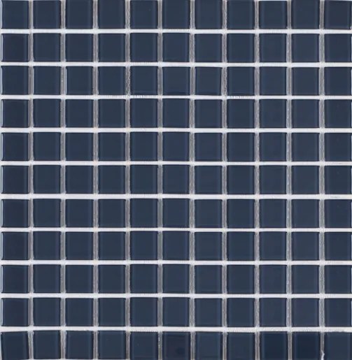 Sklenená mozaika Premium Mosaic tmavě šedá 30x30 cm lesk MOS25DGY