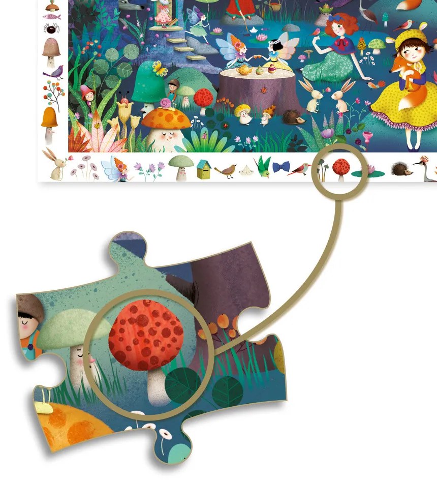 Puzzle - Začarovaný les - 100 ks