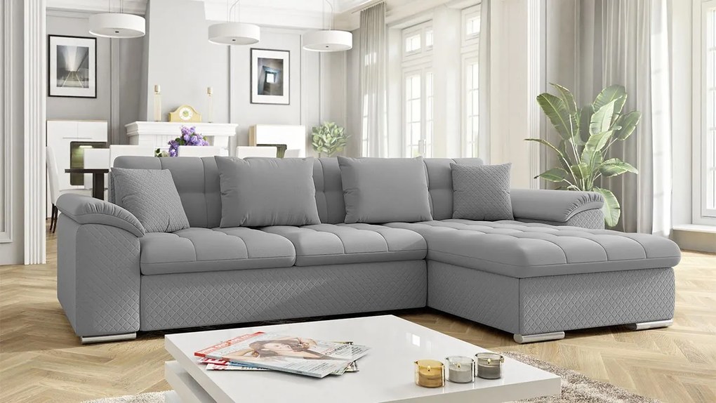 Rohová sedacia súprava Dino Premium, Dostupné poťahy: Corbett 21, Strana: pravá