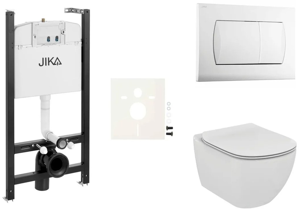 Závesný WC set Ideal Standard Tesi do ľahkých stien / predstenová splachování Aquablade SIKOJSTES1