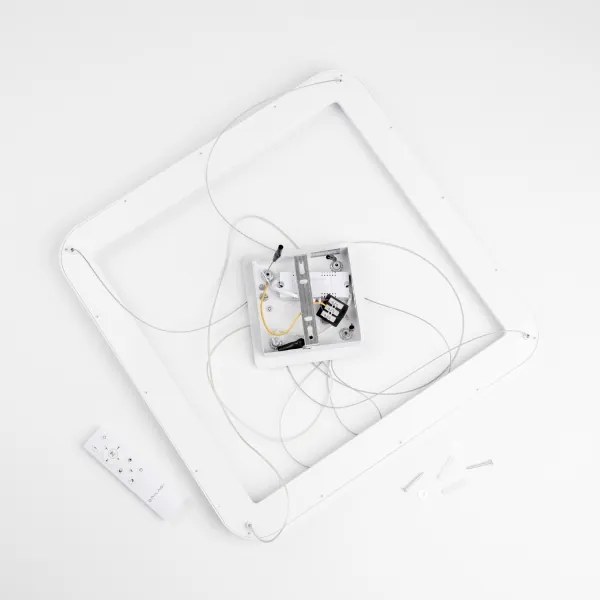 Brilagi - Stmievateľný LED luster na lanku FALCON SLIM LED/50W/230V 50x50 cm biela + s diaľkovým ovládačom