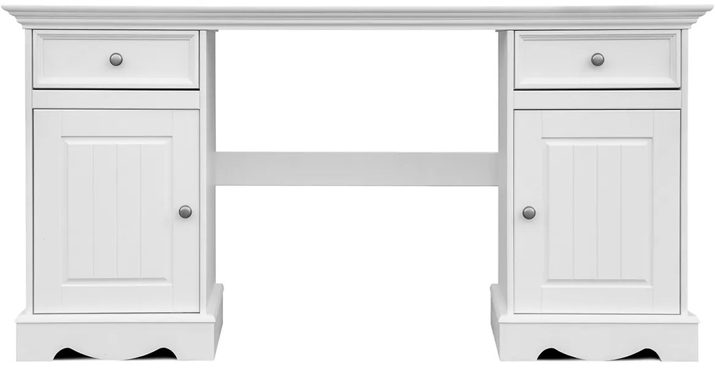 PROXIMA.store - Rustikálny písací stôl 2.2 - BELLUNO ELEGANTE FARBA: biela
