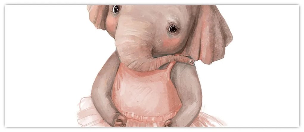 Obraz - Akvarelové zvieratko N⁰5 (120x50 cm)