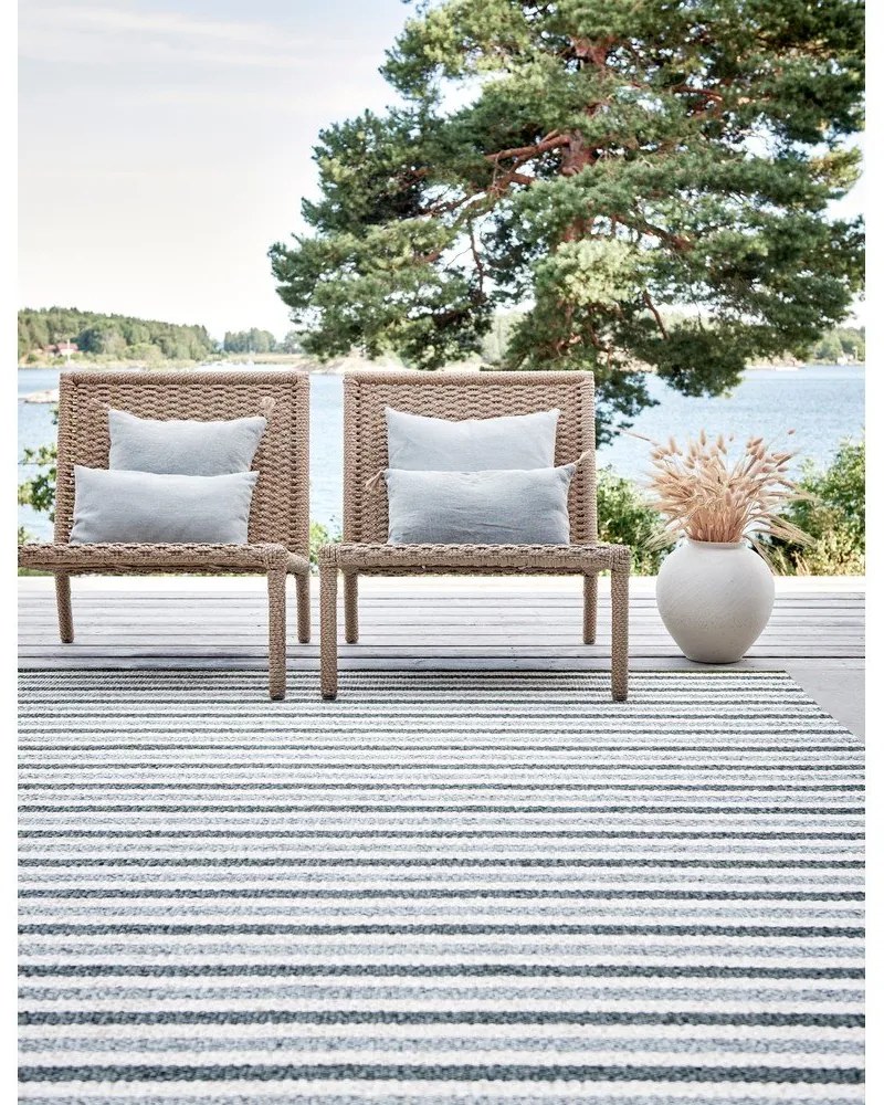 Zeleno-krémový vnútorný a vonkajší koberec 70x120 cm Teo Sage – Pappelina