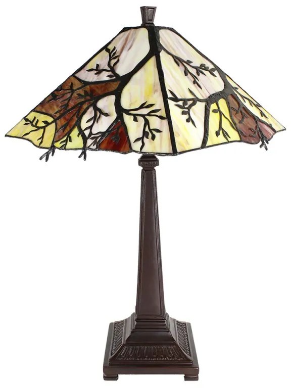Tiffany vitrážová lampa STROM Ø36*57
