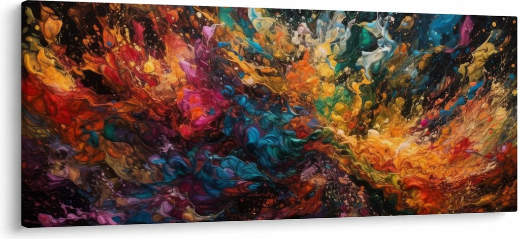 Obraz - Farebná abstrakcia II. (120x50 cm)