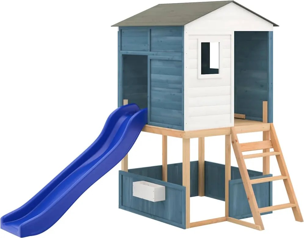 vidaXL Vonkajšia súprava na hranie masívna jedľa