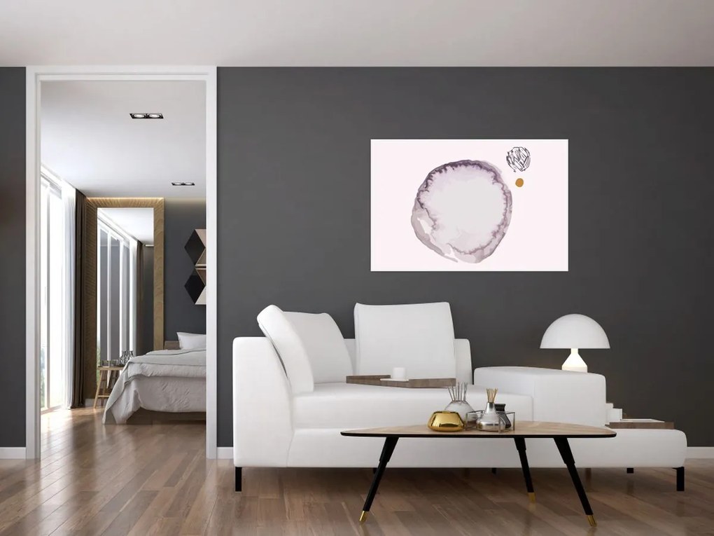 Obraz - Fialový minimalizmus N⁰4 (90x60 cm)