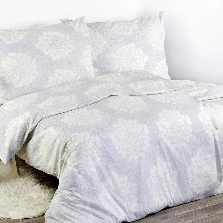 Goldea bavlnené posteľné obliečky - vzor 515 sivý zámocký 140 x 200 a 70 x 90 cm