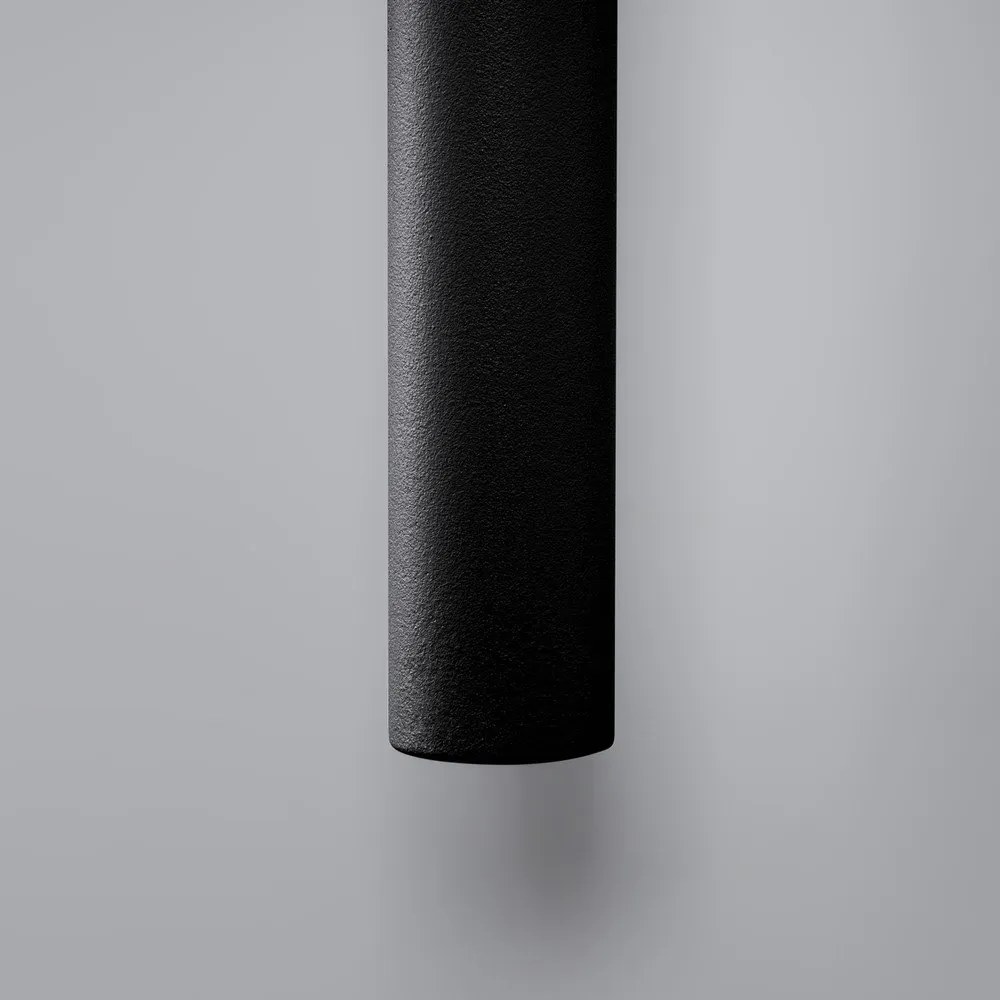 Čierne nástenné svietidlo ø 2,5 cm Fideus – Sollux