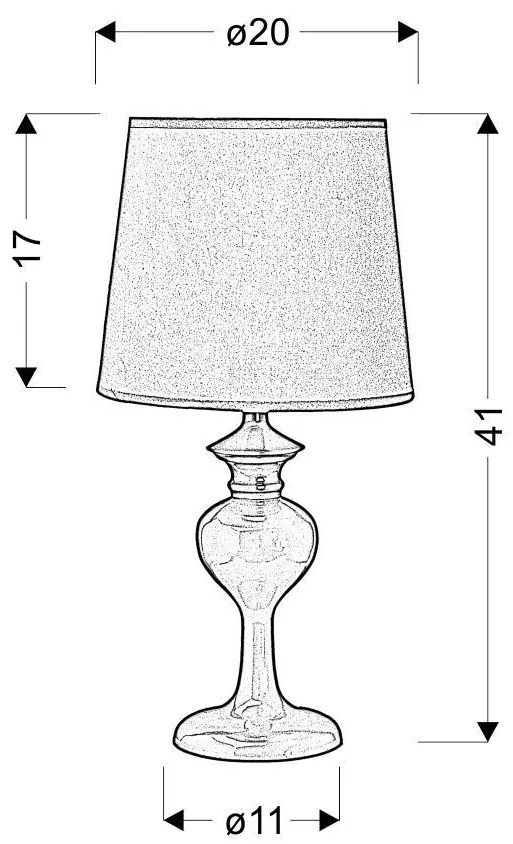 Candellux BERKANE Stolná lampa 1X40W E14 Green 41-11725