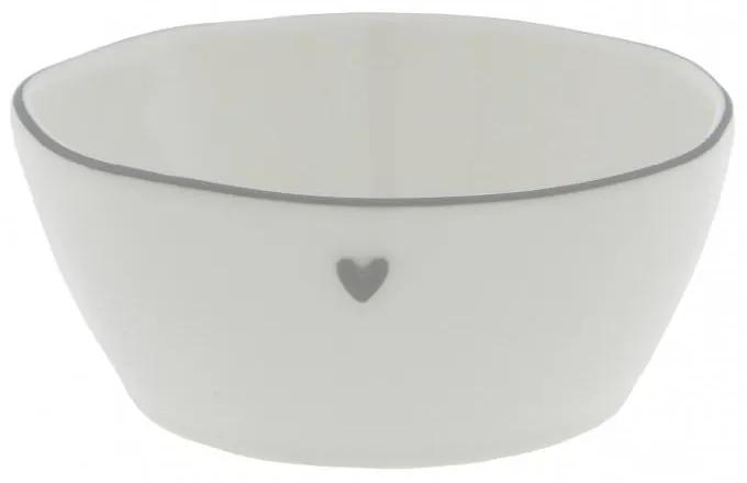 Bowl Sauce with heart in Gray 6.8X9.5X3cm