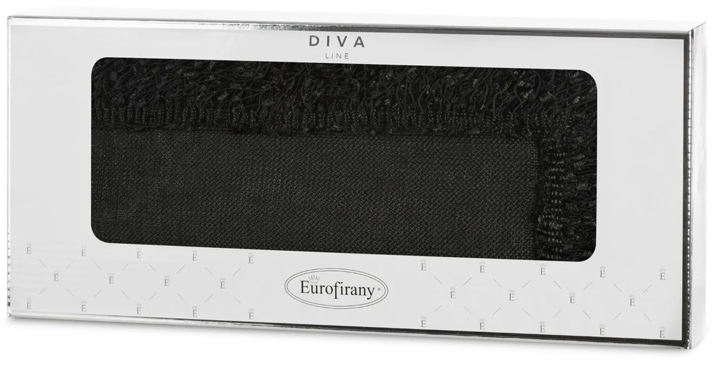 EUROFIRANY OBRUS TINA 85X85 CM ČIERNY