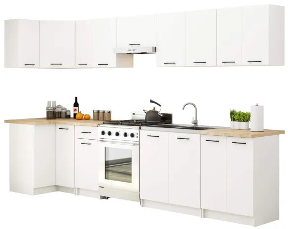 Rohová horná kuchynská skrinka OLIWIA W60/60 biela