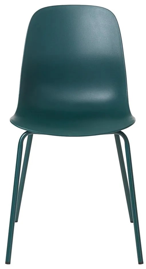 Tyrkysovomodrá plastová jedálenská stolička Whitby – Unique Furniture