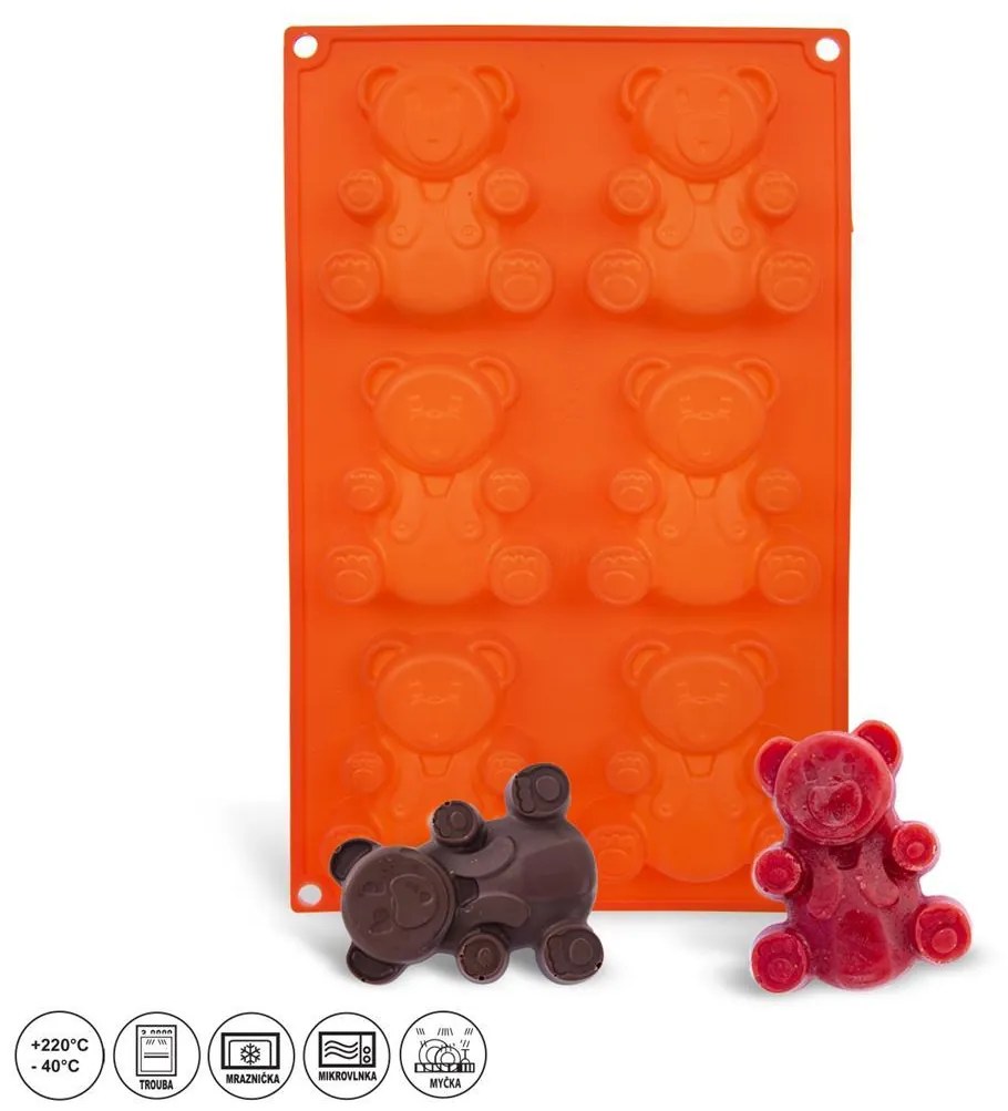 Forma na pečenie silikónová medvedíci