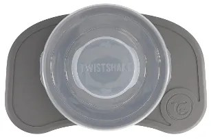 Twistshake Detská podložka s tanierom Click Mat Mini (sivá)  (100392248)