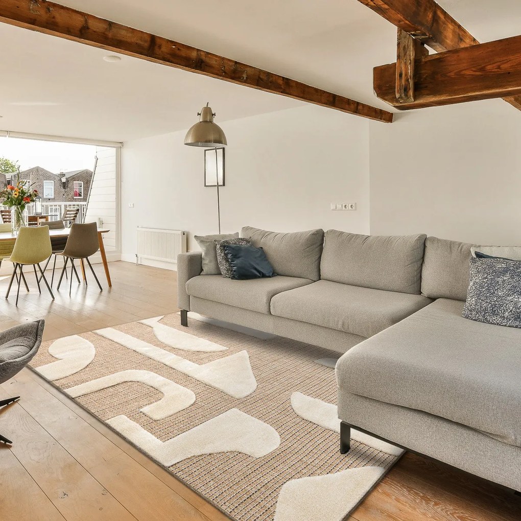 Kusový koberec Spark 0696A beige/cream, 80x150, béžová, chodba / predsieň, Dywany Łuszczów