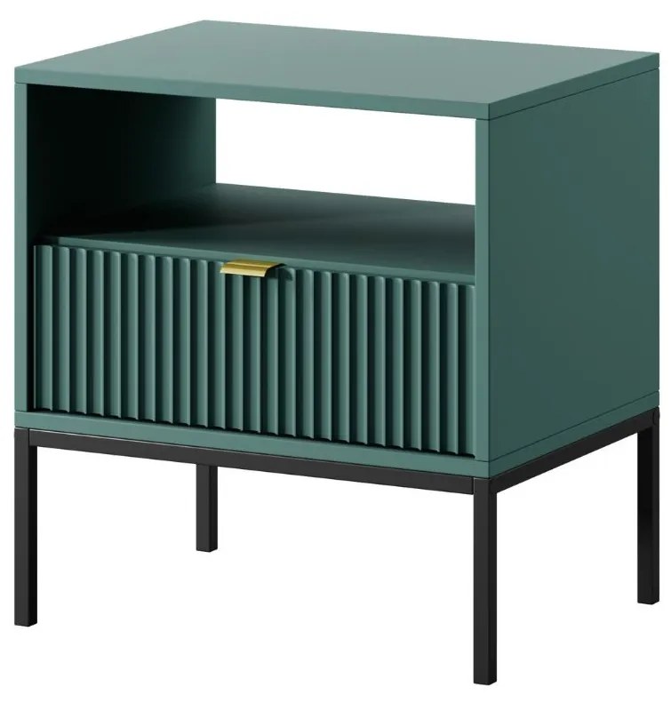 Nočný stolík Nova zelený (S54), green/black
