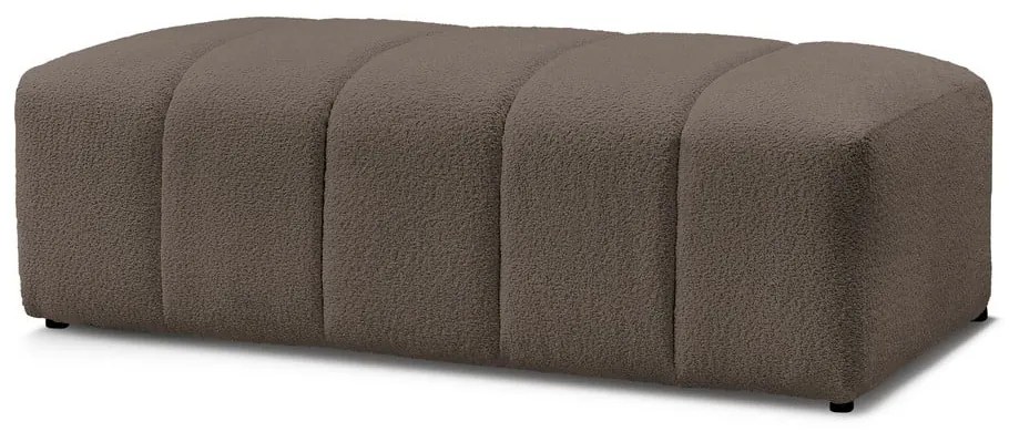 Hnedá podnožka z textílie buklé Annecy – Bobochic Paris