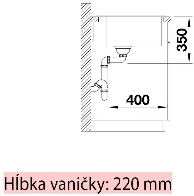 Blanco Pleon 8, silgranitový drez 700x510x220 mm, 1-komorový, biela, BLA-523047