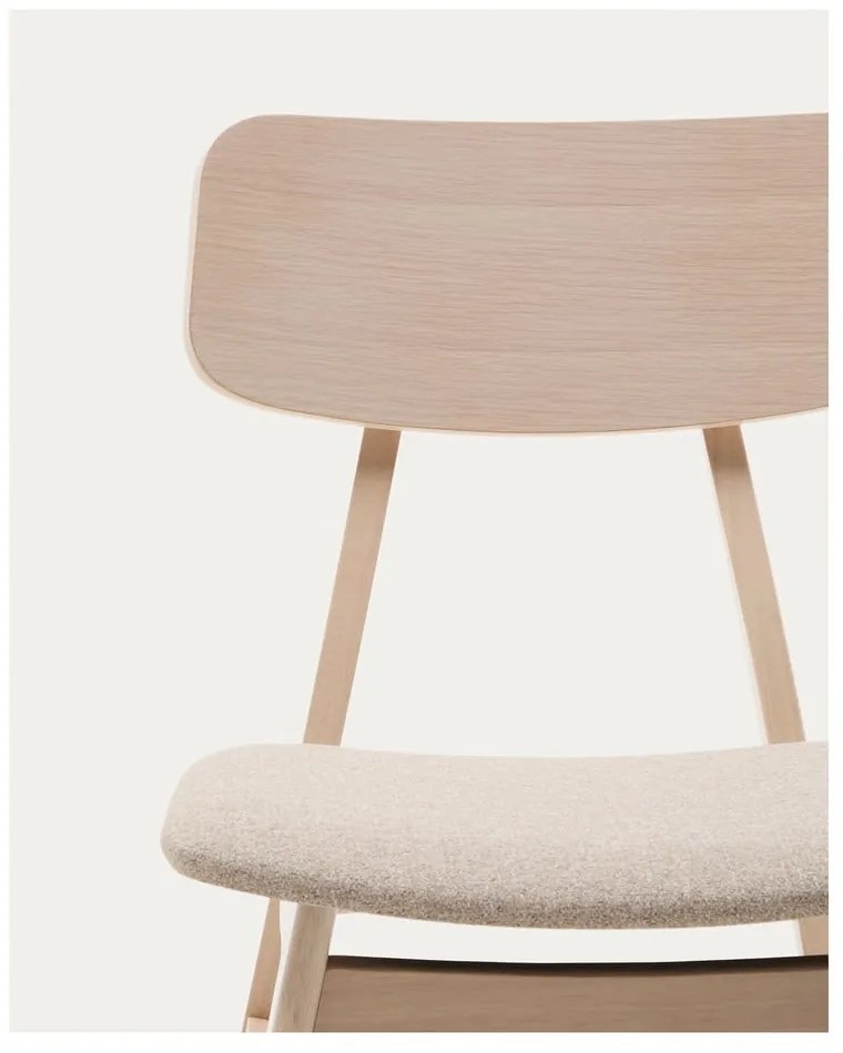 Jedálenská stolička v dekore duba v béžovo-prírodnej farbe v súprave 2 ks Selia – Kave Home