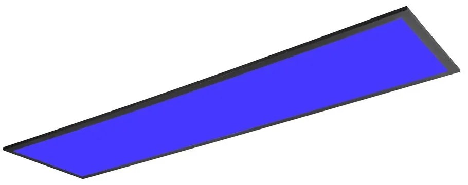 Čierne LED stropné svietidlo 29.5x119.5 cm Beta – Reality