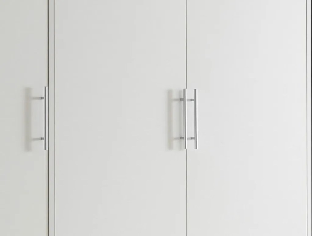 Šatníková skriňa Valencia, 155 cm, biela